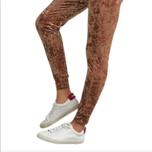 Anthro Crushed Velvet pants - Picture 2 of 9